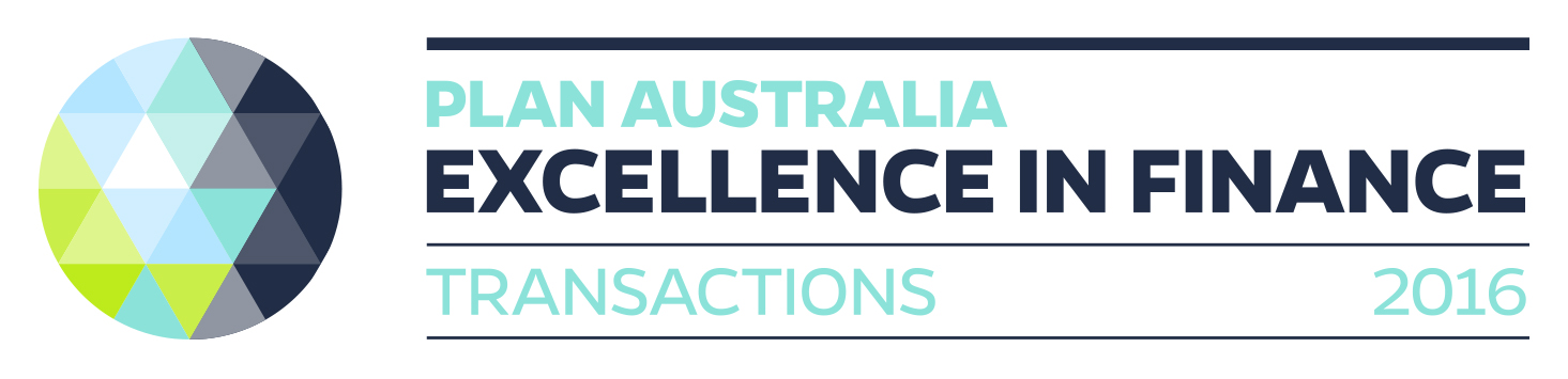 PLAN Australia Excellence in Finance - Transactions 2016
